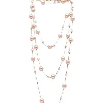 Sohi Women's Gold Snowball Layered Necklace