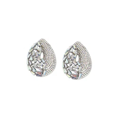 Sohi Women's Gold Teardrop Drop Earrings