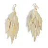 Sohi Women Golden Drop Earrings In Gold