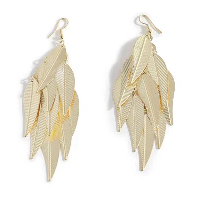 Sohi Women Golden Drop Earrings