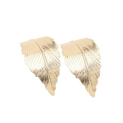 Sohi Women Golden Drop Earrings