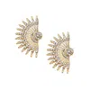 Sohi Women Golden Drop Earrings In Gold