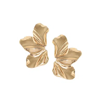 Sohi Women Golden Drop Earrings