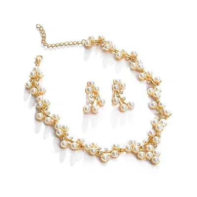 Sohi Women Golden Jewellery Set