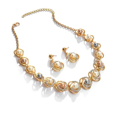 Sohi Women Golden Jewellery Set