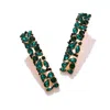 Sohi Women Green Color Gold Plated Designer Stone Drop Earring In Green