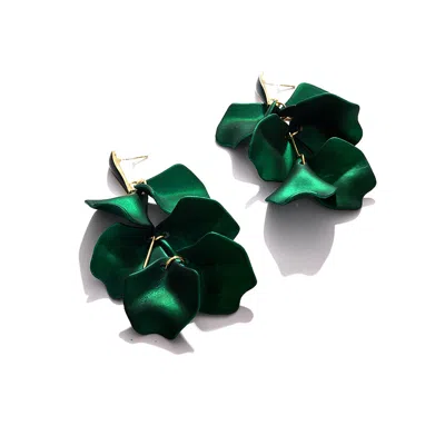 Sohi Women Green Drop Earrings