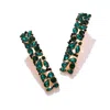 Sohi Women Green Color Gold Plated Designer Stone Drop Earring In Multi