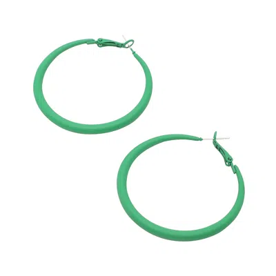 Sohi Women Green Hoop Earrings