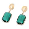 Sohi Women Green Stud Earrings In Green