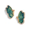 Sohi Enamel Butterfly Shaped Designer Studs