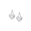 Sohi Women's Heart Drop Earrings