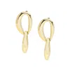 Sohi Women's Link Drop Earrings In Gold