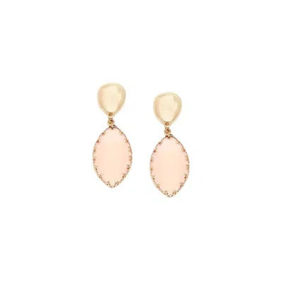 Sohi Women's Marquise Drop Earrings In Brown