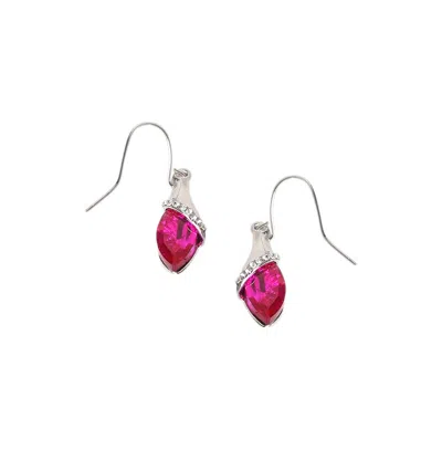 Sohi Women's Marquise Drop Earrings In Pink
