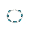 Sohi Women's Marquise Tennis Bracelet In Blue