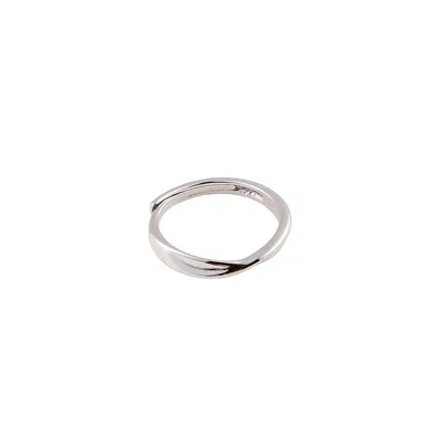 Sohi Women's Metallic Silver The Tourbillon Finger Ring