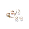 Sohi Women's Minimal Multi-layer Ring In Gold