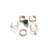 Sohi Women's Minimal Multi-layer Ring In Gold