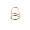 Sohi Women's Minimal Nail Ring In Gold