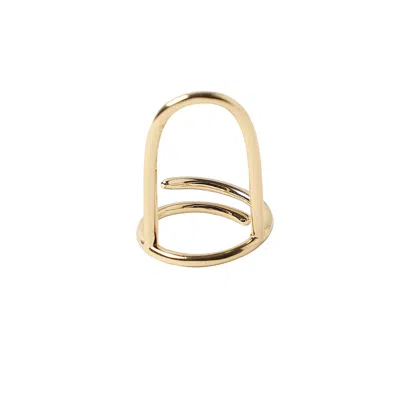 Sohi Women's Minimal Nail Ring In Gold