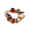Sohi Women's Multicolor Maxi Stone Bracelet In Multicolor