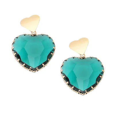 Sohi Women's Oceanic Drop Earrings In Brown