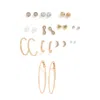 Sohi Pack Of 6 Gold Plated Designer Earrings In Gold