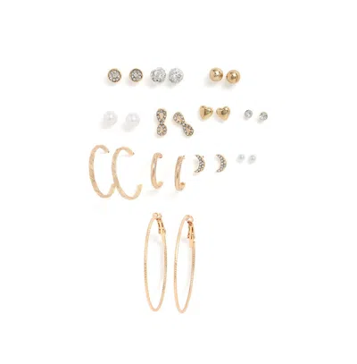 Sohi Pack Of 6 Gold Plated Designer Earrings