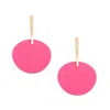 Sohi Women's Pastel Drop Earrings In Pink