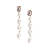 Sohi Women's Pearl Strand Drop Earrings - Pearl White