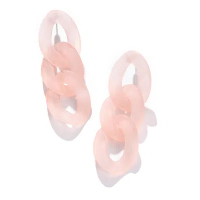 Sohi Women Pink Drop Earrings