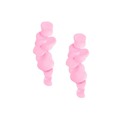 Sohi Women Pink Drop Earrings