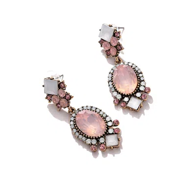 Sohi Women Pink Drop Earrings