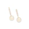 Sohi Pink Color Gold Plated Party Pearls Drop Earring For Women's