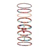 Sohi Women's Red Beaded Multi-layer Bracelet