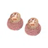 Sohi Women's Rope Drop Earrings In Brown