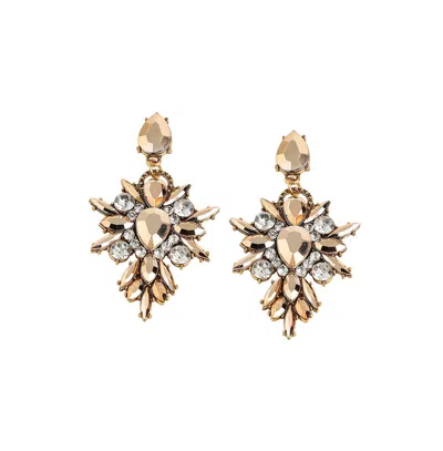 Sohi Women's Royal Drop Earrings In Gold
