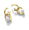 Sohi Women's Santorini Drop Earrings In White