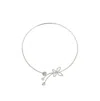 Sohi Women's Silver Bling Butterfly Necklace In Silver