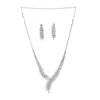 Sohi Women Silver Coloured Jewellery Set In Silver