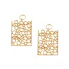 Sohi Women's Silver Bubble Drop Earrings