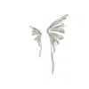 Sohi Women Silver Coloured Drop Earrings In Silver