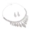 Sohi Women Silver Coloured Jewellery Set