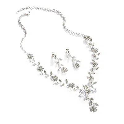 Sohi Women Silver Coloured Jewellery Set