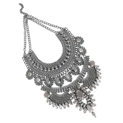 Sohi Women Silver Coloured Necklace