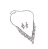 Sohi Women's Silver Plated Designer Jewellery Set In Silver