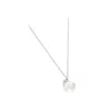 Sohi Women's Silver Plated Designer Pendant Chain In Silver