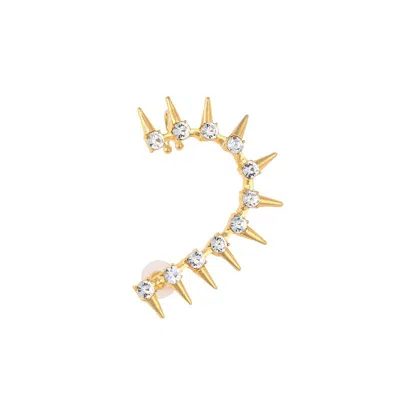 Sohi Women's Spike Cuff Earring In Gold