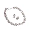 Sohi Women's Spiral Jewellery Set In Silver